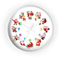 Festive Santa Wall Clock, Christmas Decor, Holiday Home Accent, Gift for Kids, Fun Timepiece, Seasonal Clock, Xmas Decoration
