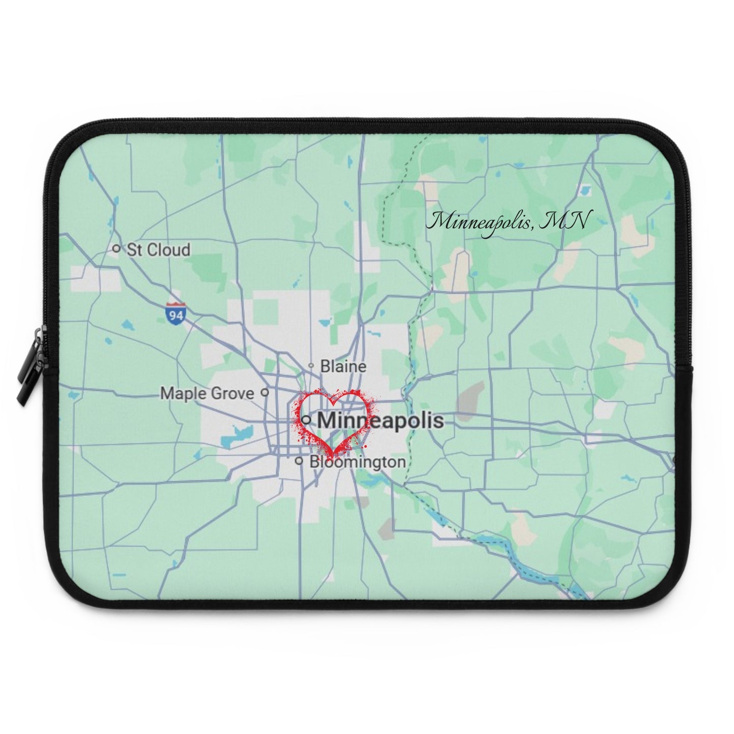 Personalized Minneapolis Laptop Sleeve, Custom City Map Design, Tech Gift for Students, Unique Present for Travelers, Ideal for Work & [...]