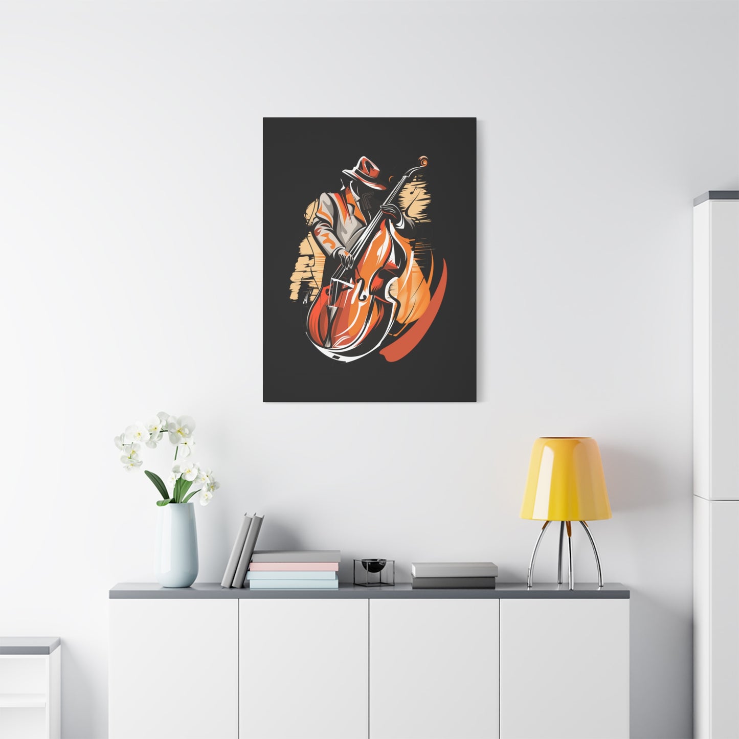 Matte Canvas, Stretched, 1.25" - Bass Player