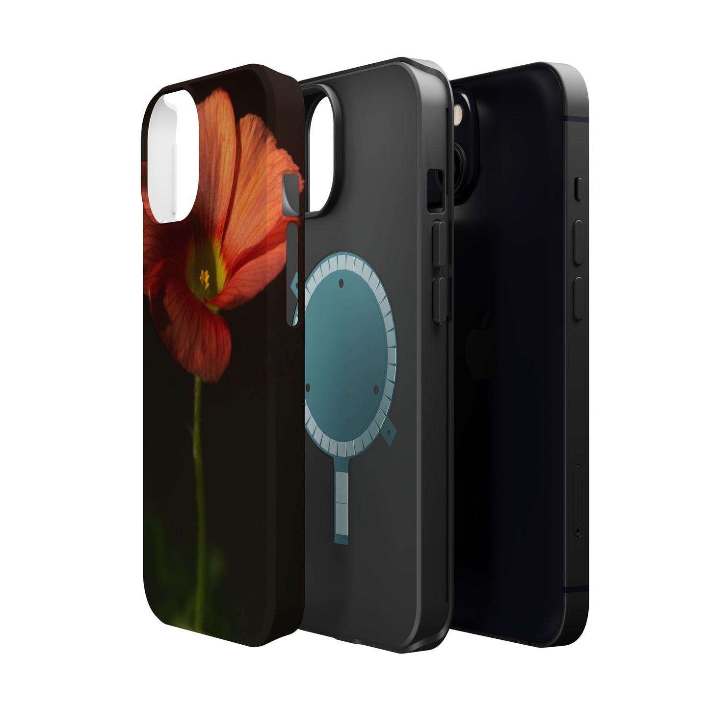 Poppy Bloom Magnetic Impact Phone Case — Slim Protective Floral Design