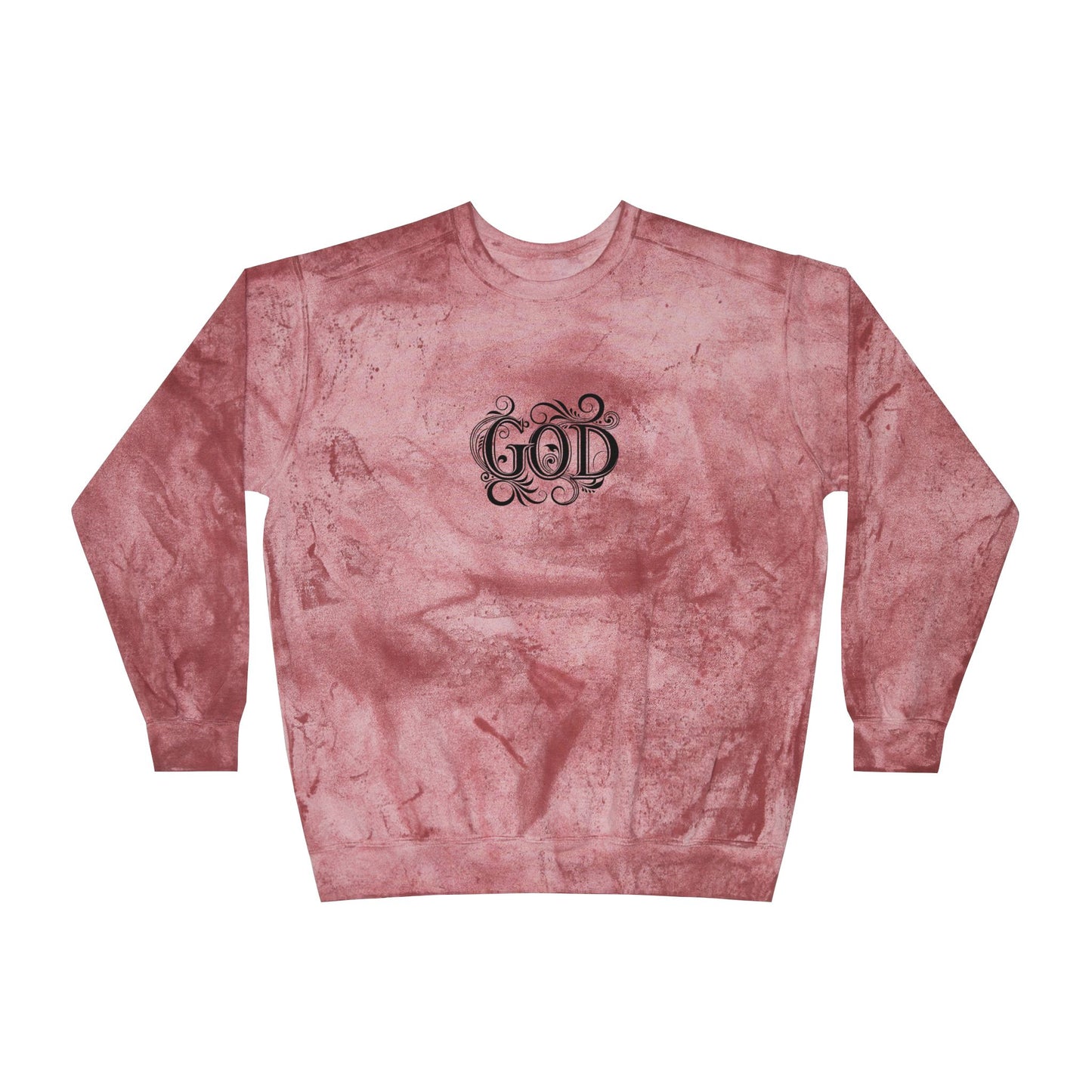 Colorful Inspirational Crewneck Sweatshirt, Unisex Sweatshirt, God Sweatshirt, Casual Wear, Color Blast, Birthday Gift, Spiritual Gift