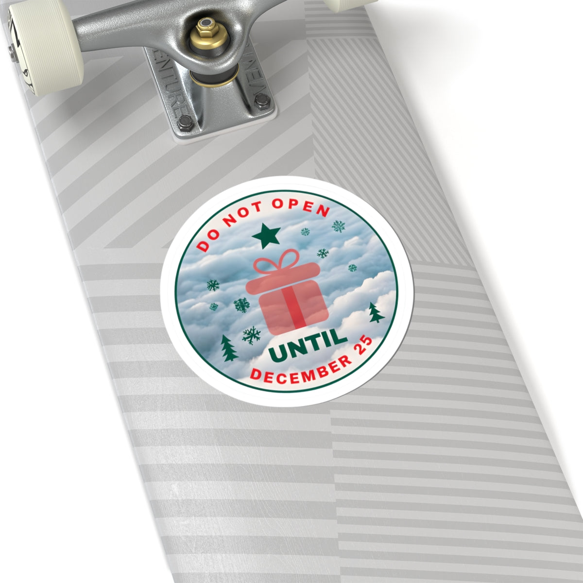 Christmas Countdown Kiss-Cut Stickers - 'Do Not Open Until December 25'