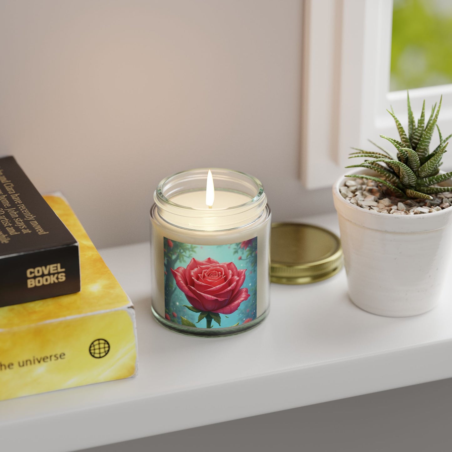 Rose Scented Candles, Aromatic Decor, Relaxing Gifts for Her, Birthday, Mother's Day, Home Fragrance