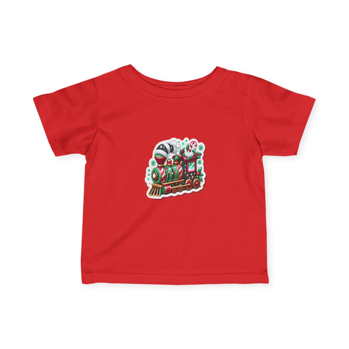 Infant Tee — Cute Christmas Toy Train Holiday Baby Shirt