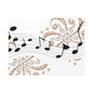 Musical Note Canvas Art, Floral Decor for Home, Music Lover Gift, Wall Art for Musicians, Unique Gift Idea