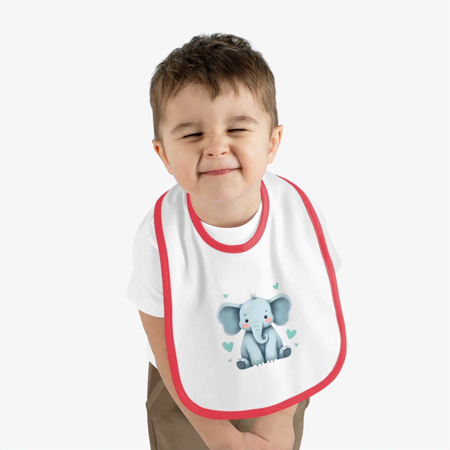 Cute Elephant Baby Bib - Adorable Infant Feeding Accessory