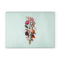 Floral Love Glass Cutting Board - Perfect Kitchen Gift