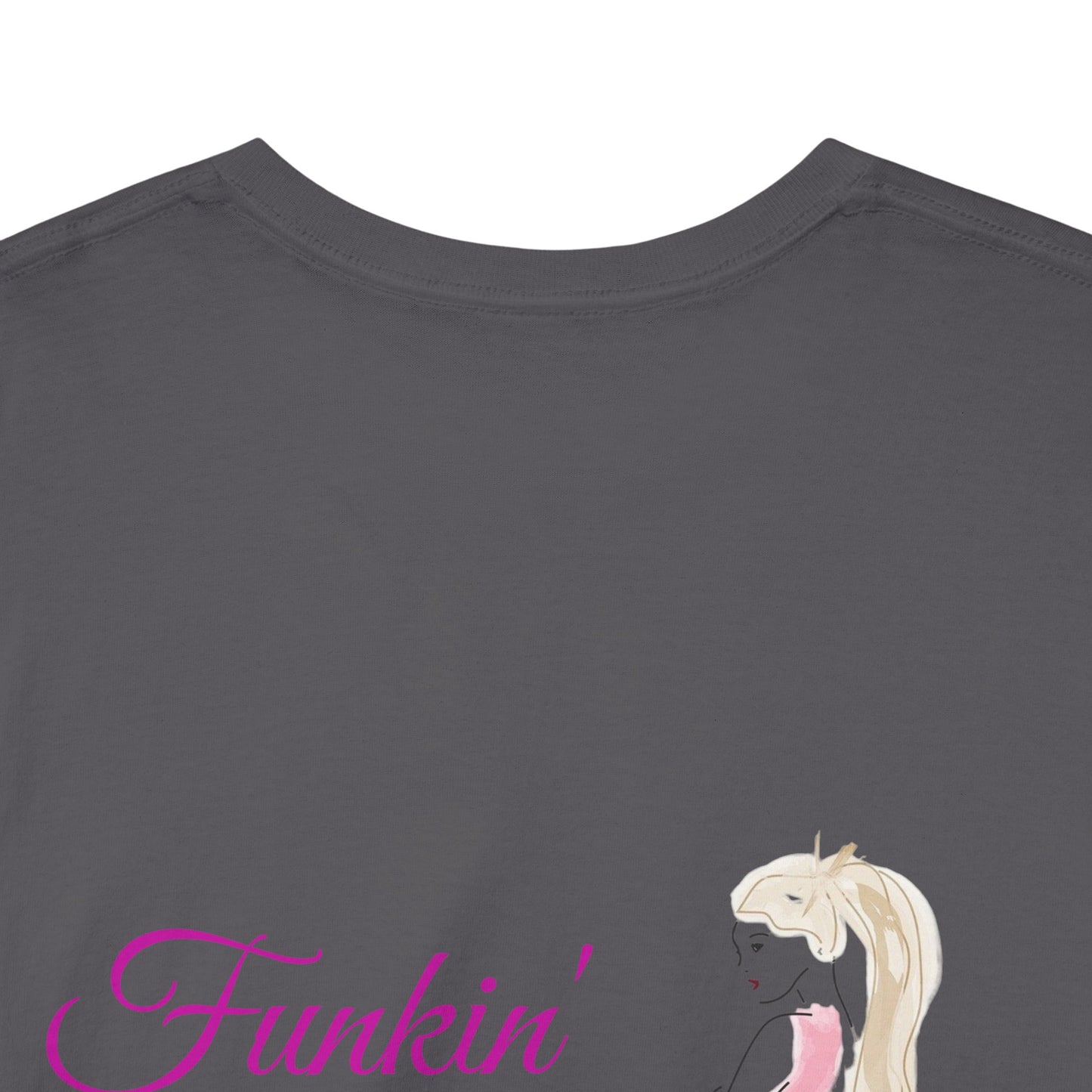 Funkin' Fabulous Tee — Pink Gown Illustration Women's Empowerment T‑Shirt