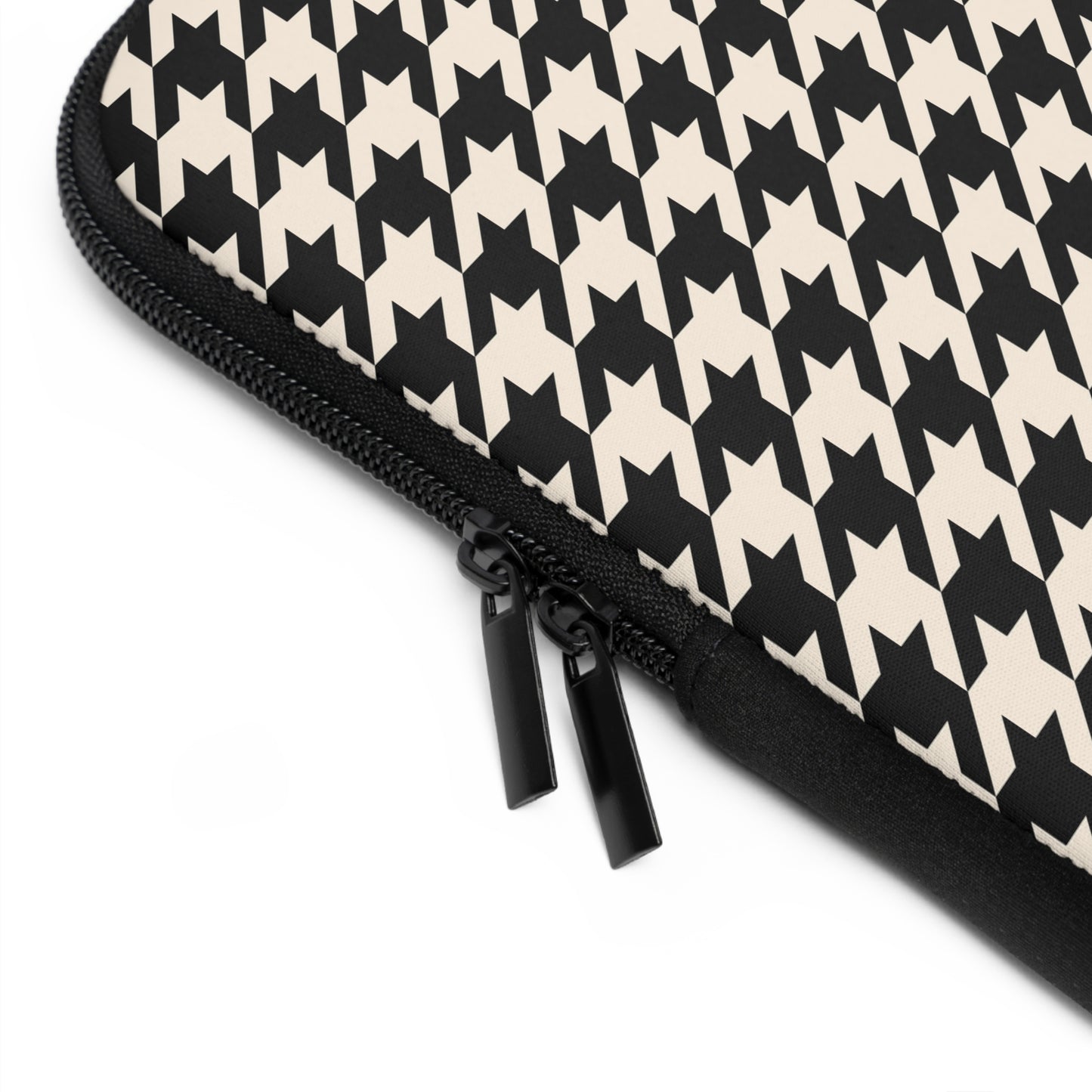 Chic Houndstooth Laptop Sleeve, Modern Tech Case, Stylish Computer Cover, Perfect Gift for Students and Professionals, Trendy Accessories