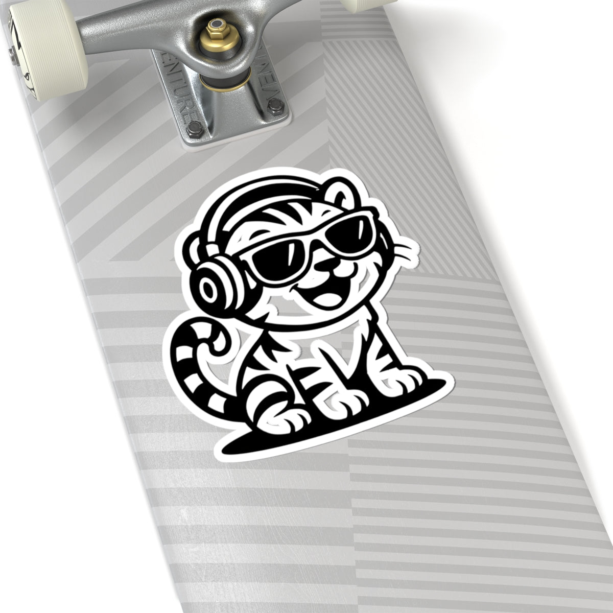 Chic Tiger Stickers - Cool Cat Vibes, Laptop Decor, Fun Animal Art, Gifts for Teens, Retro Aesthetic