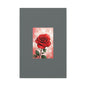Red Rose Vertical Matte Canvas Print — Romantic Floral Wall Art