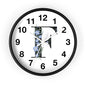 Personalized Floral Initial Wall Clock - Beautiful Home Decor, Gift for Her, Wedding, Housewarming, Mother's Day, Custom Timepiece