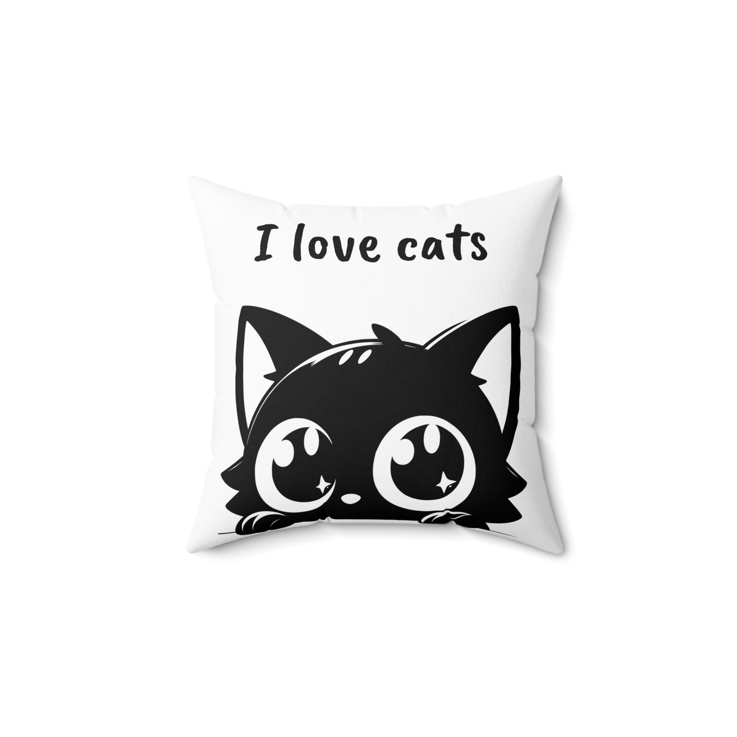Cat Lover's Spun Polyester Pillow