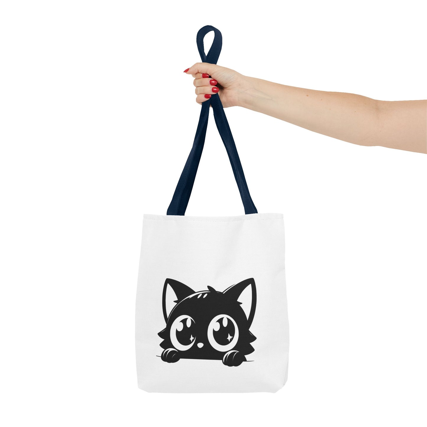 Adorable Cat Face Tote Bag | Cute Kitten Shopping Bag