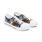 Abstract Marble-Print Low Top Sneakers — Women's Artistic Casual Shoes