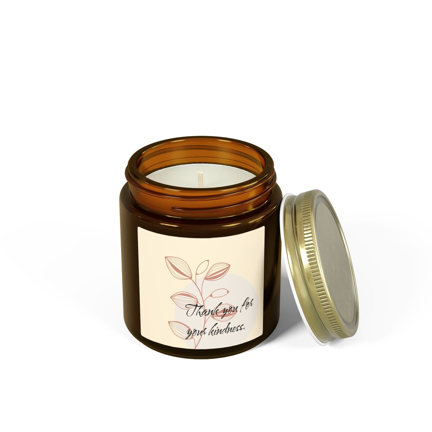 Thank You Candle — Coconut Apricot Scented Jar (4oz & 9oz)