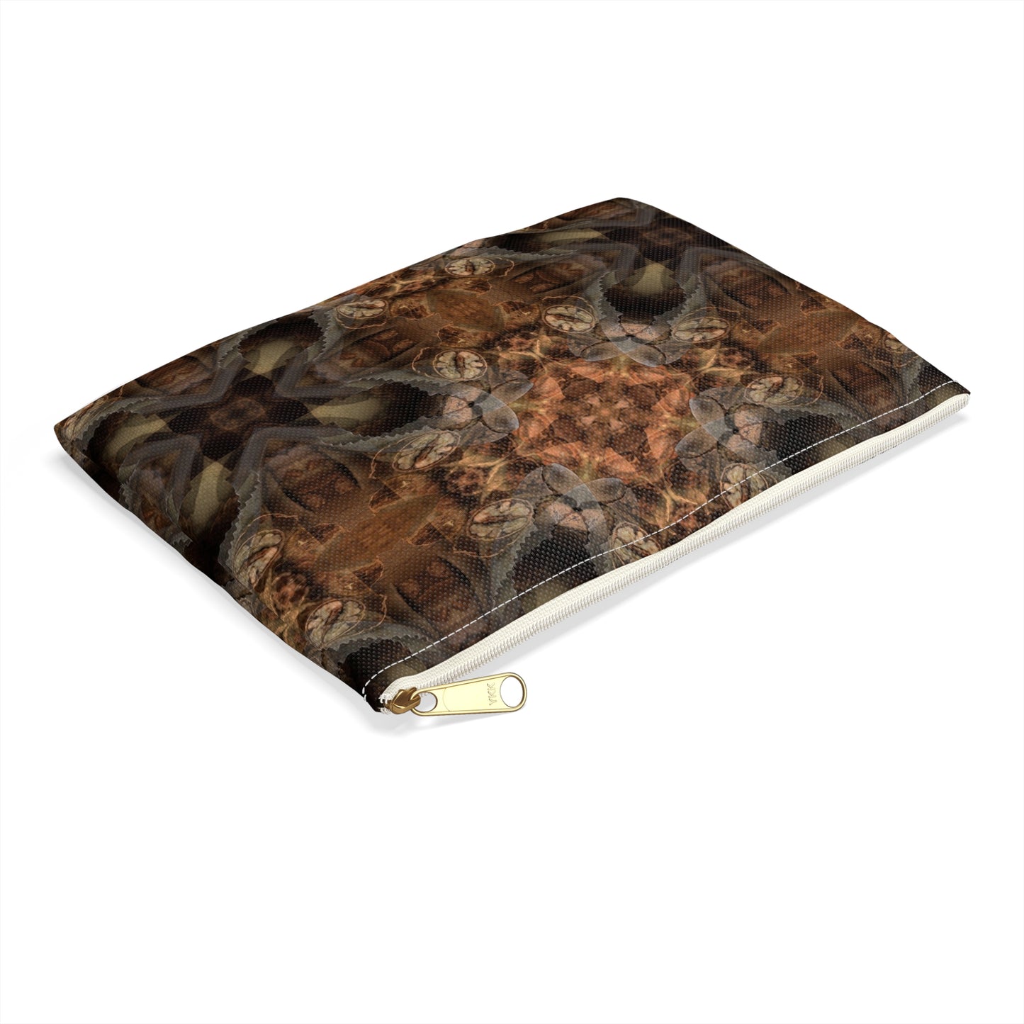 Bohemian Brown Kaleidoscope Accessory Pouch