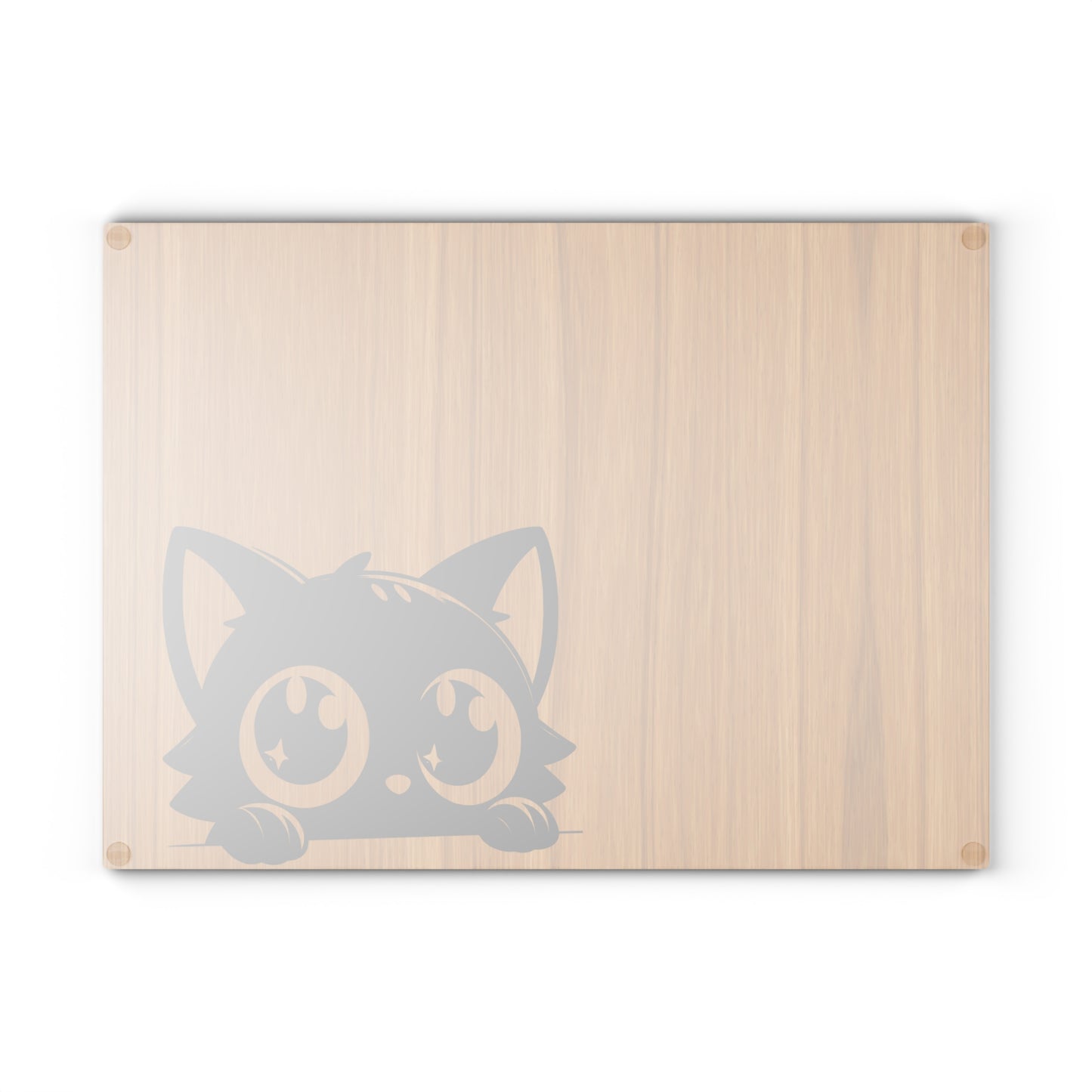 Cute Cat Glass Cutting Board