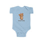 Infant Bodysuit – "Always Cuddly" Cute Teddy Bear Baby Onesie