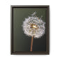 Framed Dandelion Canvas Print — Matte Botanical Wall Art