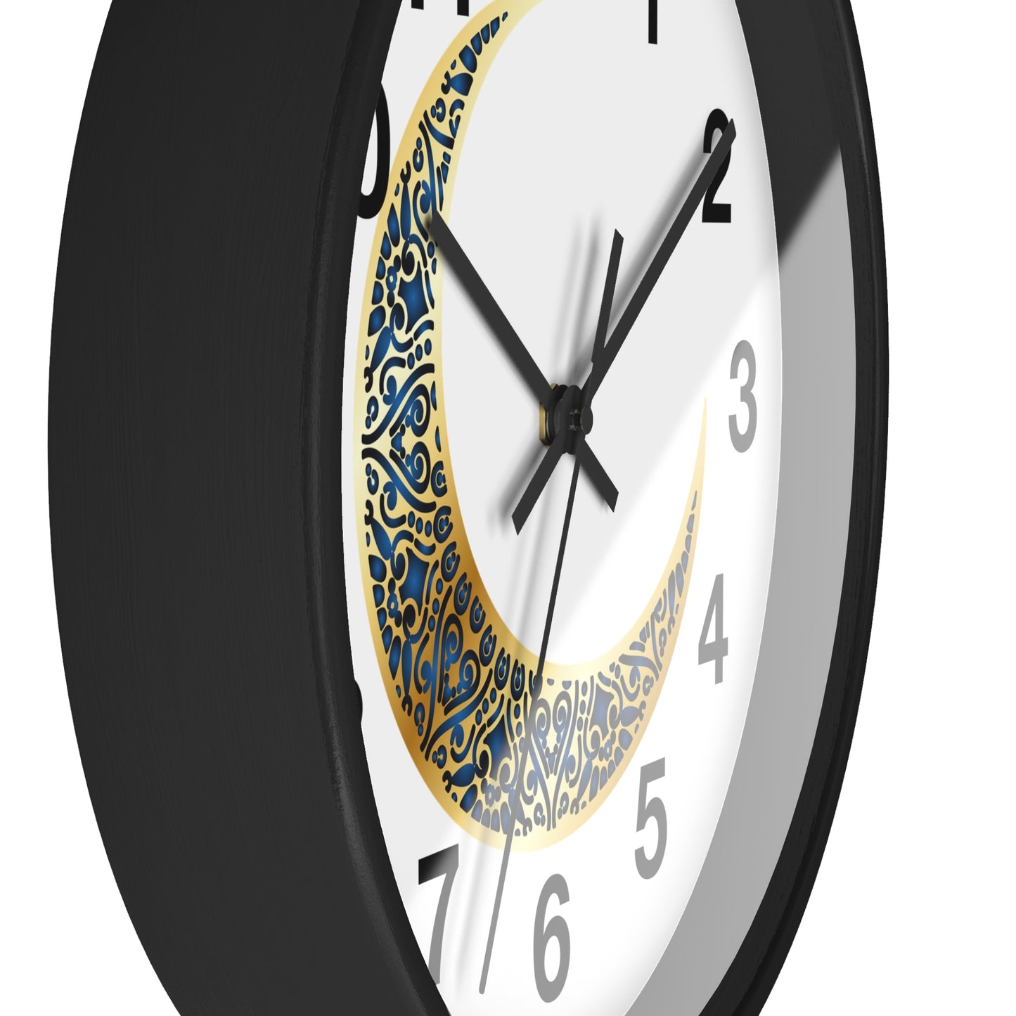 Elegant Boho Moon Phase Wall Clock, Decorative Home Clock, Unique Gift for Home Decor, Wellness, and Spiritual Spaces, Timepiece