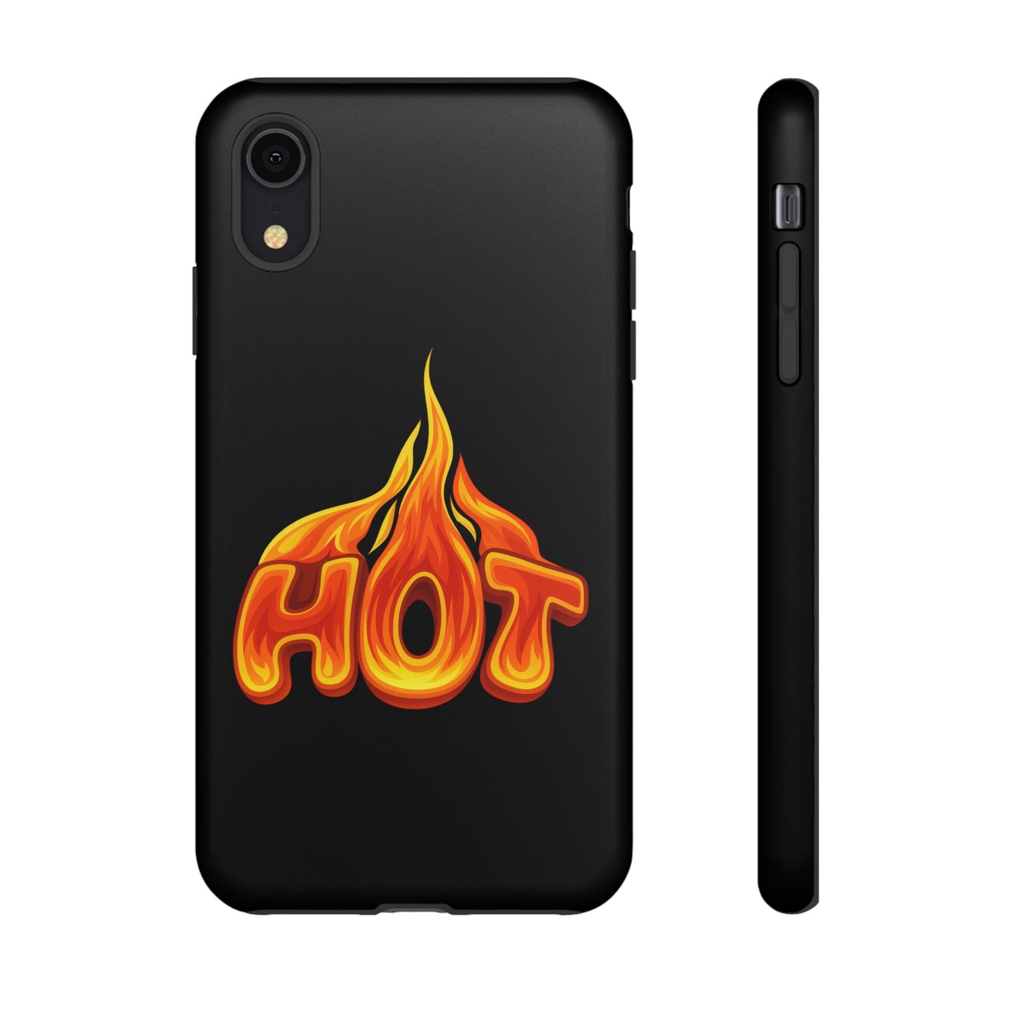 Stylish Phone Case, Hot Flames Design, Gift for Teens, Trendy Accessory, Protective Cover, Unique Phone Case