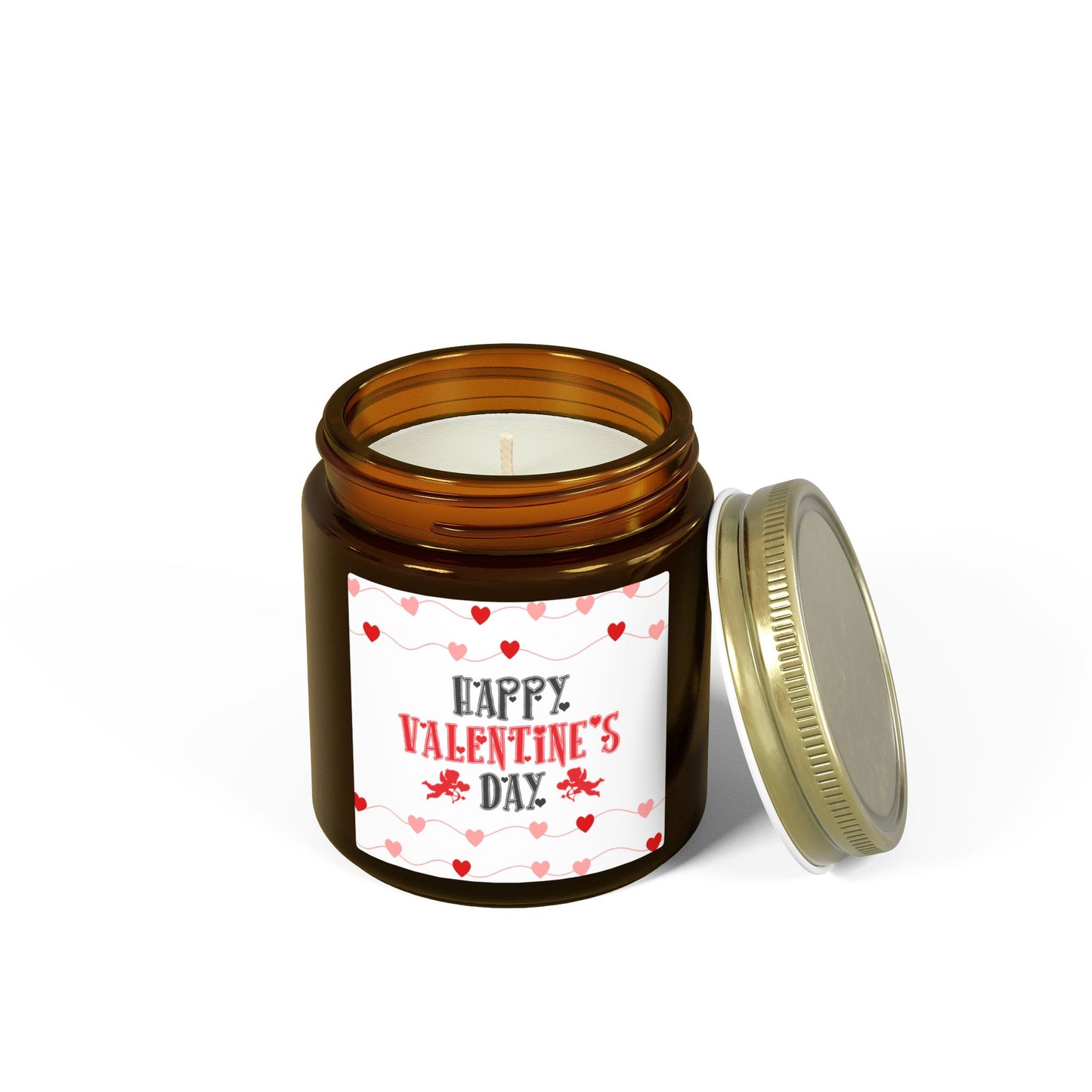 Valentine’s Day Scented Candle — Coconut Apricot Wax (4oz & 9oz)