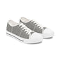 Striped Low Top Sneakers for Women — Casual Black & White Canvas Kicks