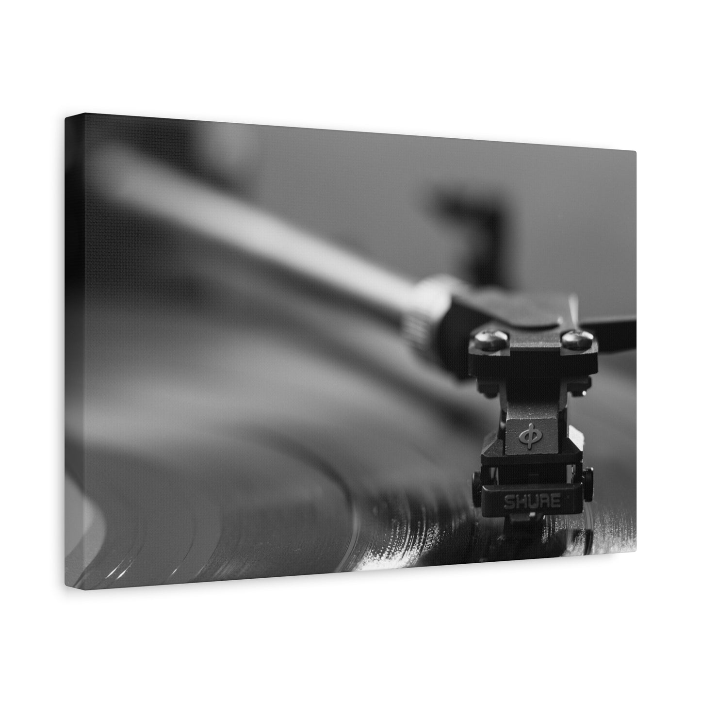 Vinyl Turntable Matte Canvas Print — Stretched 1.25" Wall Art