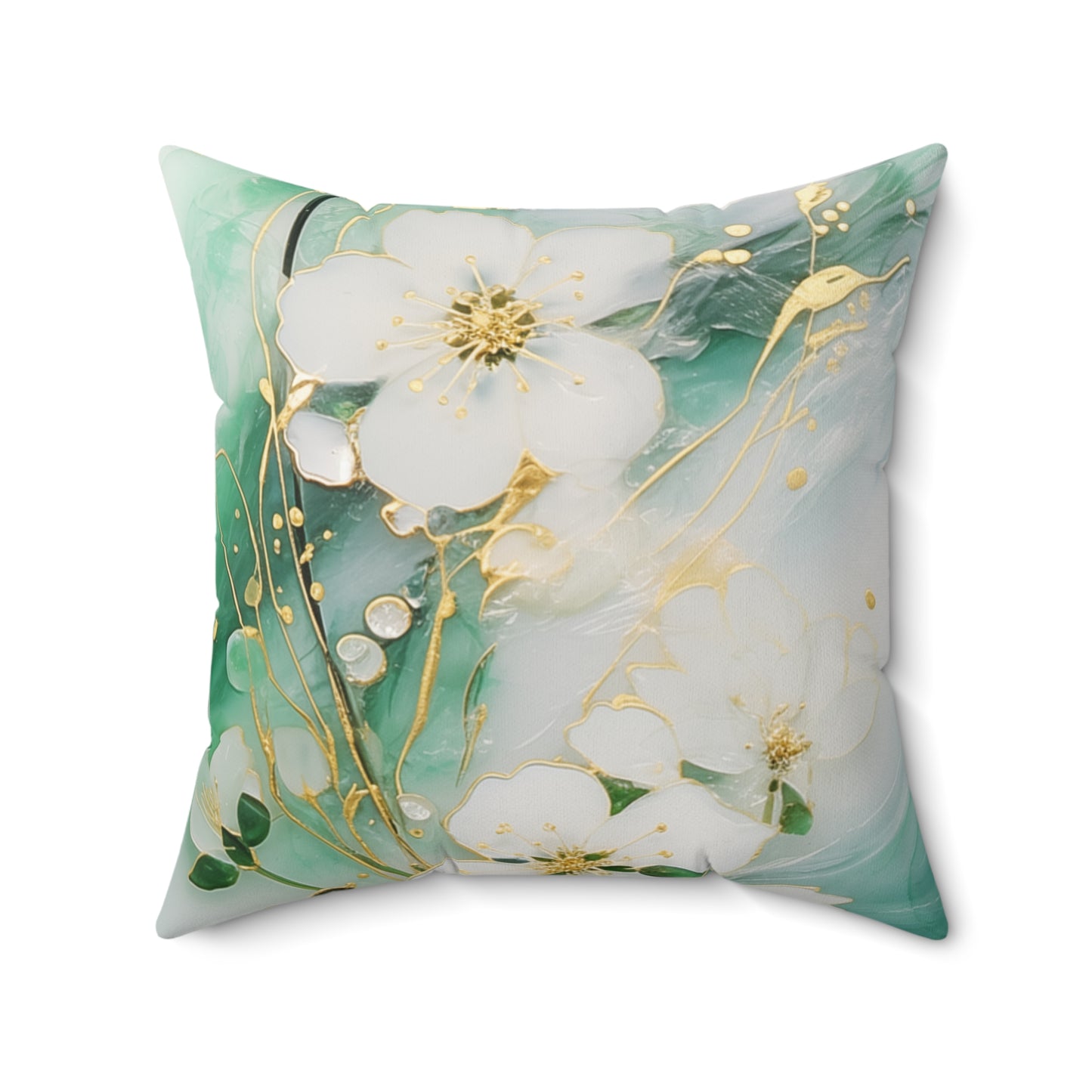 Elegant Floral Throw Pillow