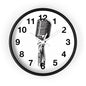 Retro Microphone Wall Clock | Vintage Mic Analog Clock
