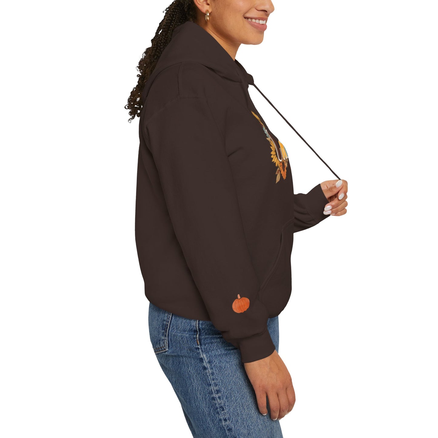 Cozy Fall Vibes Hoodie, Unisex Sweatshirt for Autumn, Pumpkin Design, Perfect for Thanksgiving, Gift for Friends, Seasonal Wear