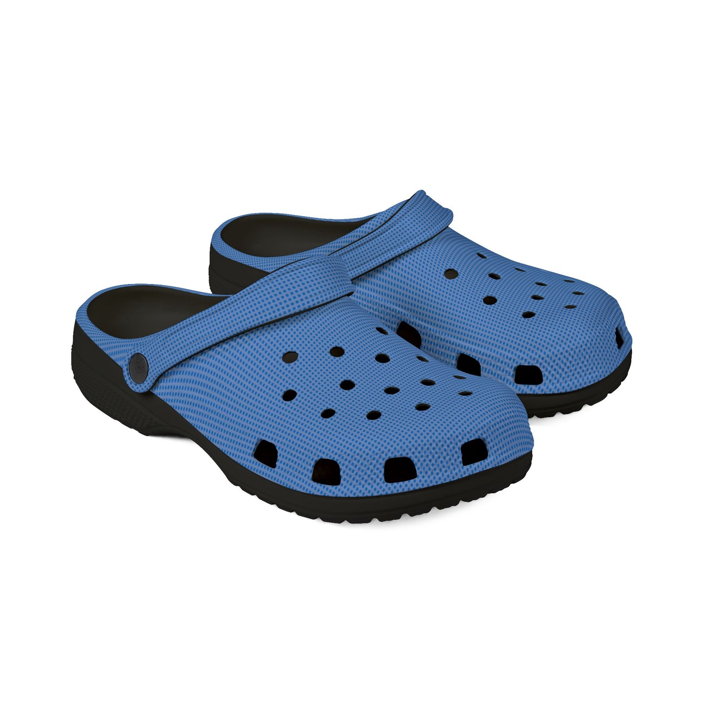Blue & White EVA Foam Clogs — Lightweight Waterproof Garden & Beach Shoes