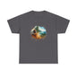 Nature-Inspired Unisex Heavy Cotton Tee, Casual Outfit, Gift for Nature Lovers, Camping Apparel, Outdoor Adventure Shirt
