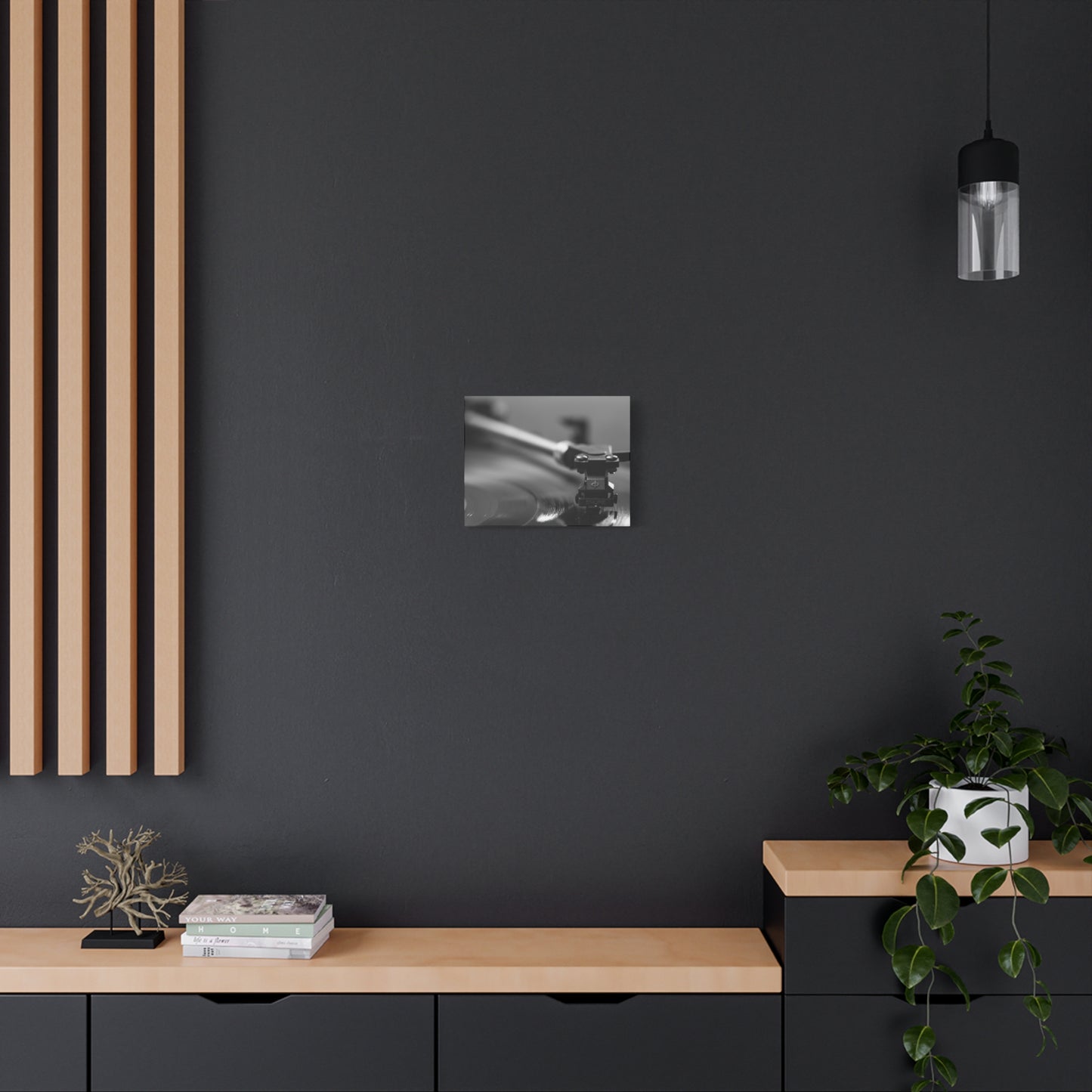 Vinyl Turntable Matte Canvas Print — Stretched 1.25" Wall Art