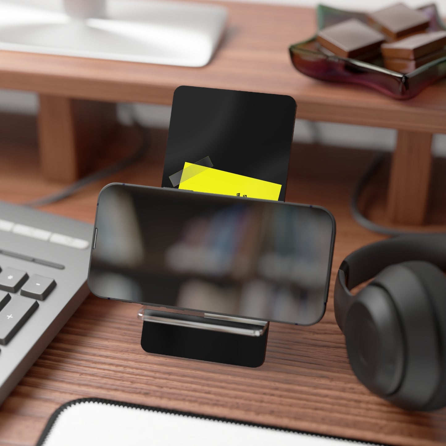 Phone Stand — 'Don't Touch!' Acrylic Mobile Display Stand