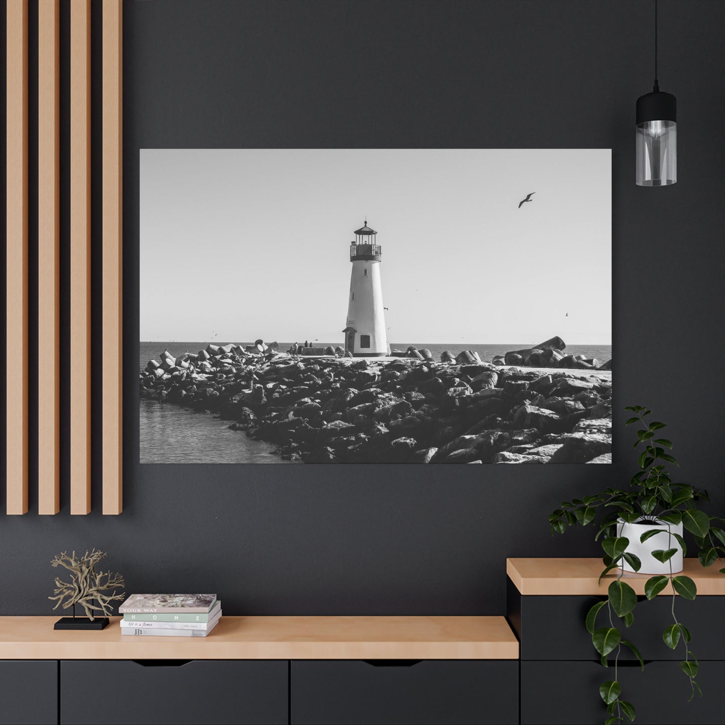 Matte Canvas, Stretched, 1.25" - Lighthouse