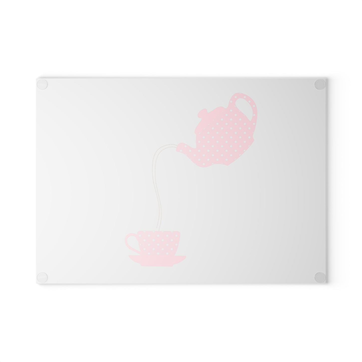 Charming Teapot Glass Cutting Board | Kitchen Decor, Gift for Tea Lovers, Housewarming Gift, Culinary Art, Wedding Gift