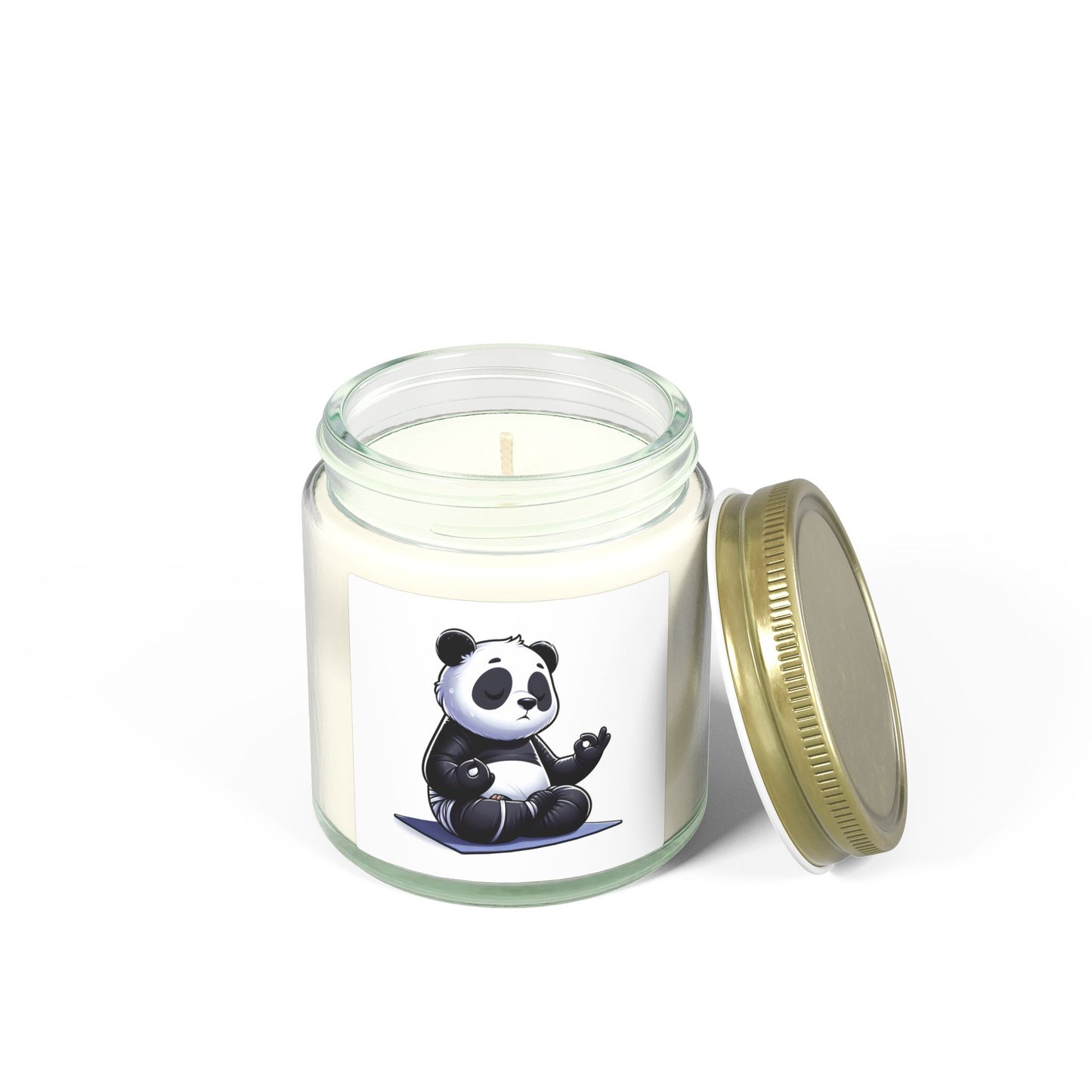 Scented Candle — Relaxing Panda Meditation Jar (4oz & 9oz)