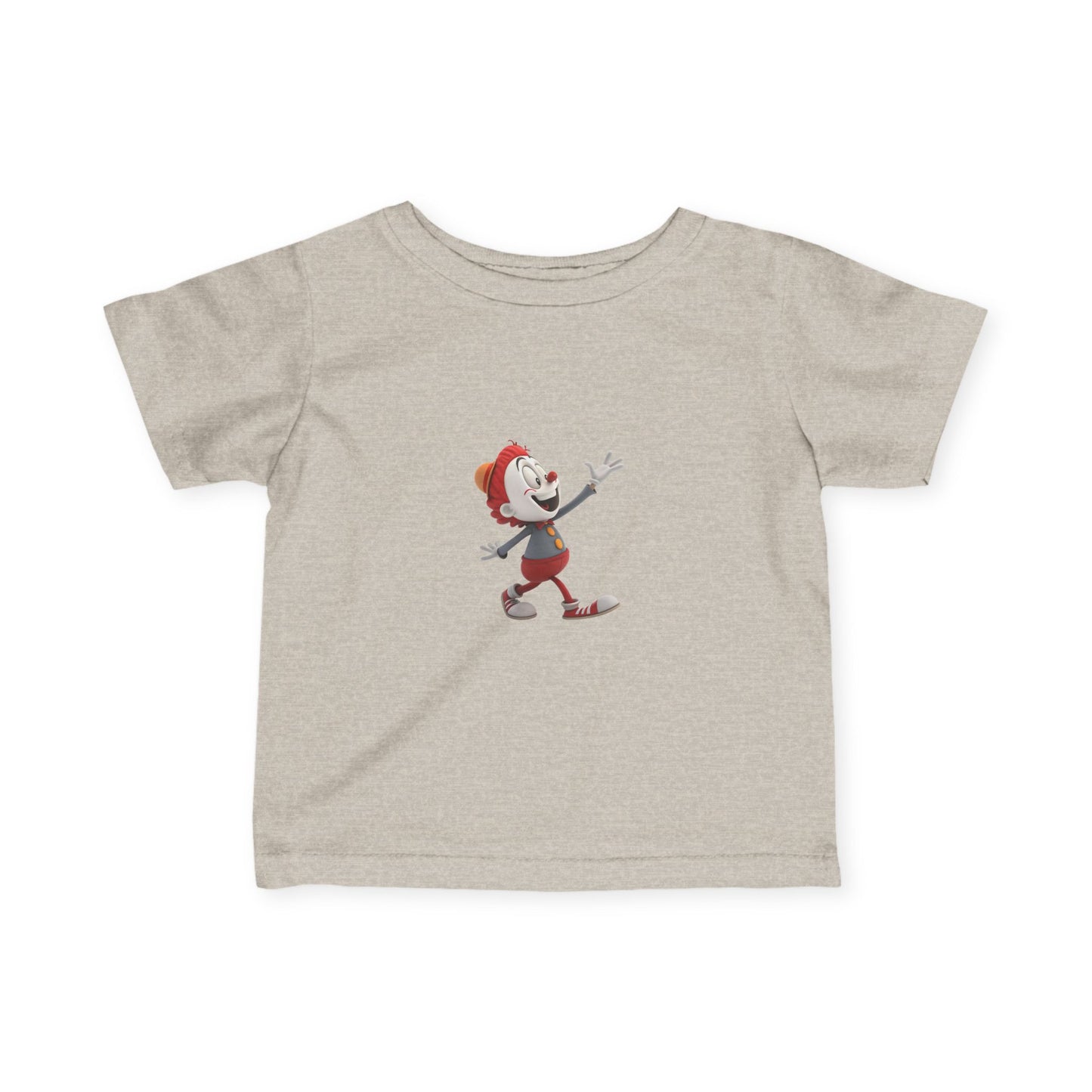 Infant Cartoon Character Tee, Cute Baby T-shirt, Kids' Playwear, Birthday Gift, Toddler Apparel, Funny Baby Shirt