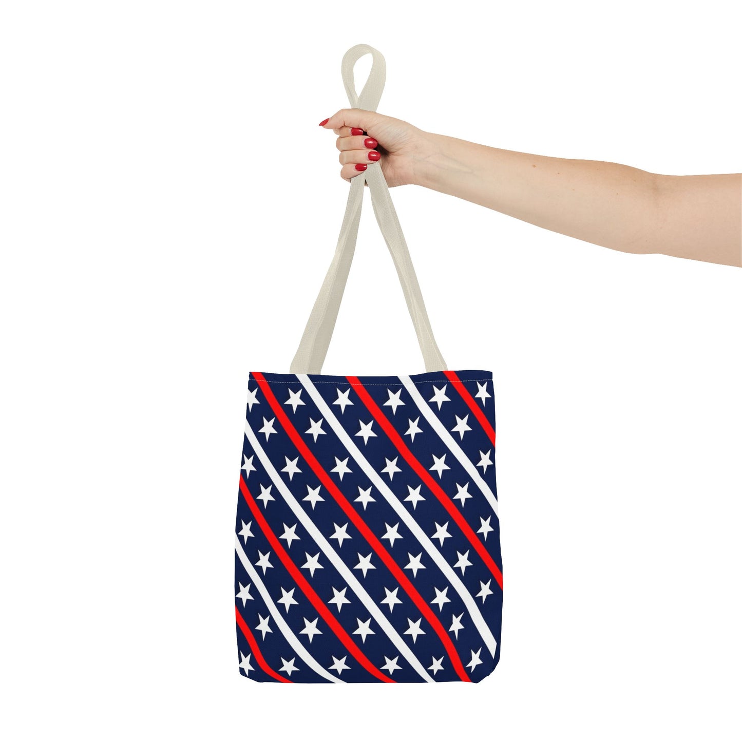 Patriotic Tote Bag, USA Flag Inspired