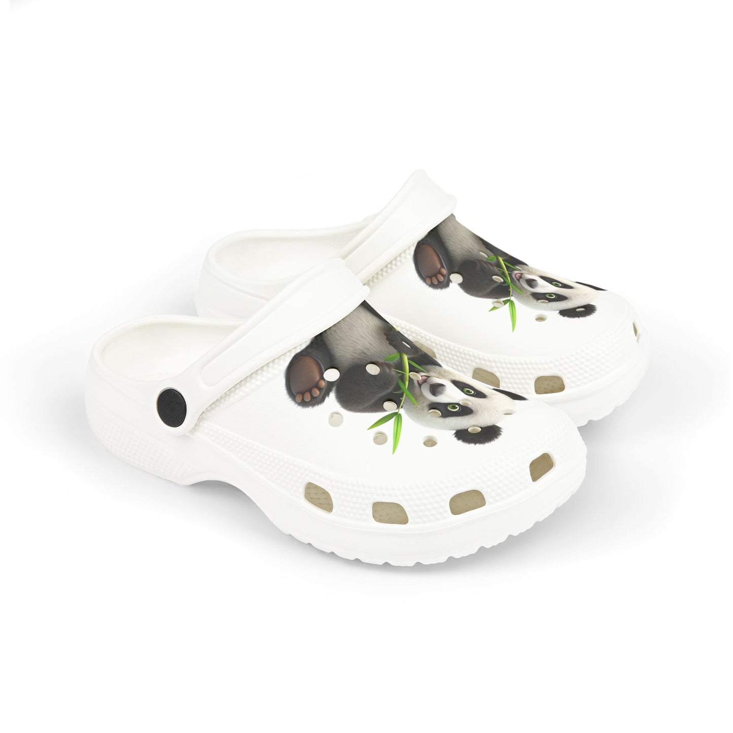 Adorable Panda Clogs, Kids EVA Foam Shoes