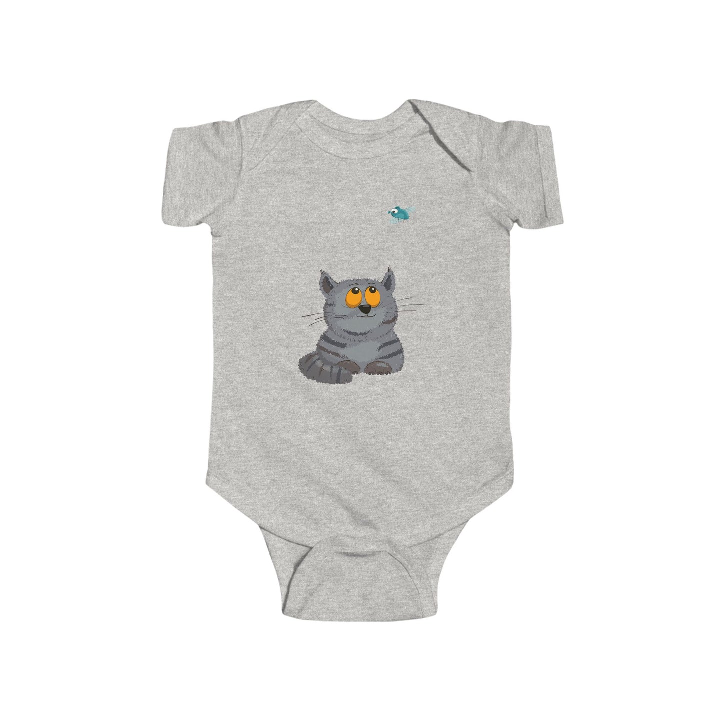 Infant Fine Jersey Bodysuit - Cat