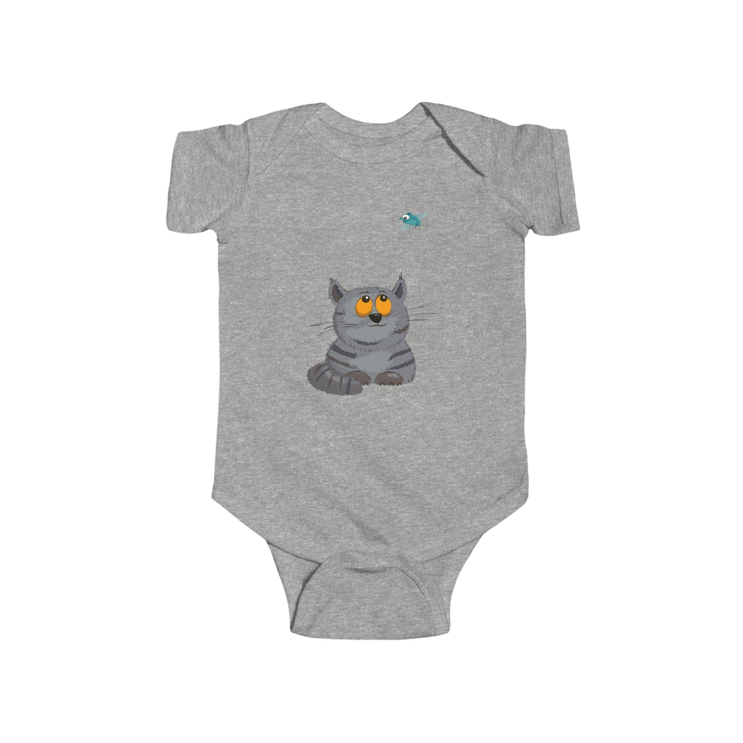 Infant Fine Jersey Bodysuit - Cat