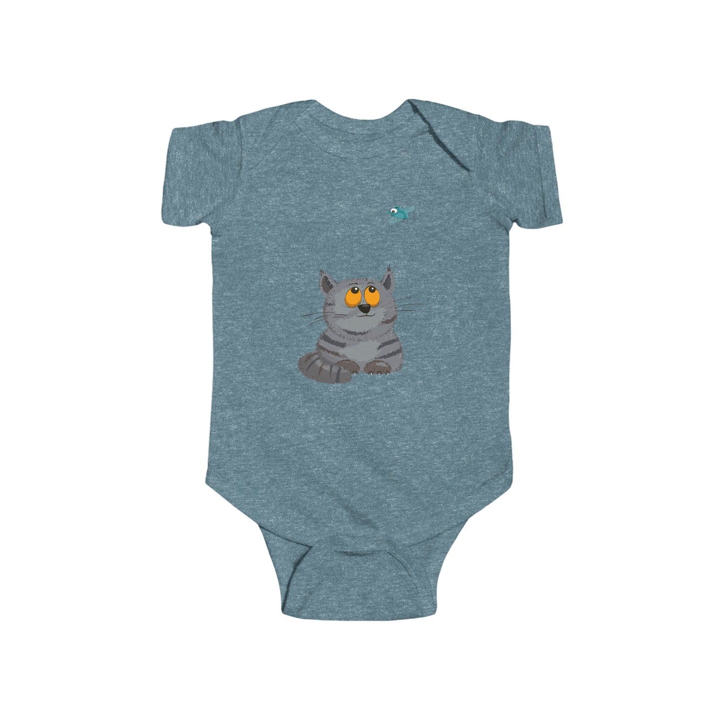 Infant Fine Jersey Bodysuit - Cat