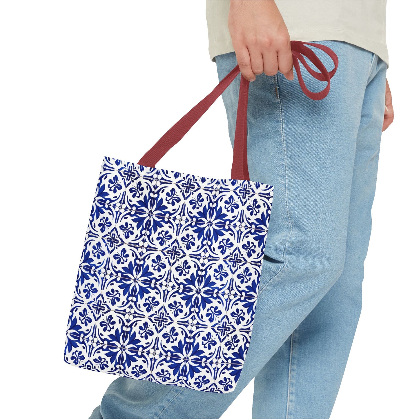 Blue Moroccan Tile Tote Bag