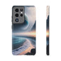 Galaxy Ocean Phone Case — Surreal Planet Beach Tough Case