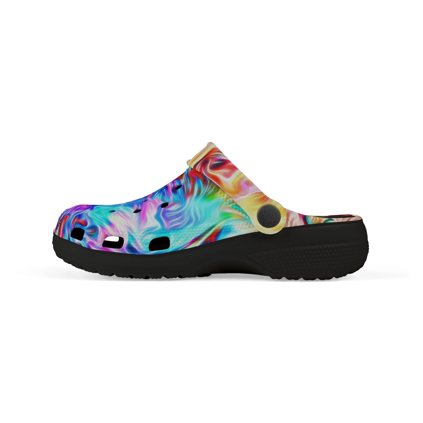 Kids Colorful Swirl EVA Foam Clogs — Vibrant Tie-Dye Slip-On Shoes for Toddlers & Children