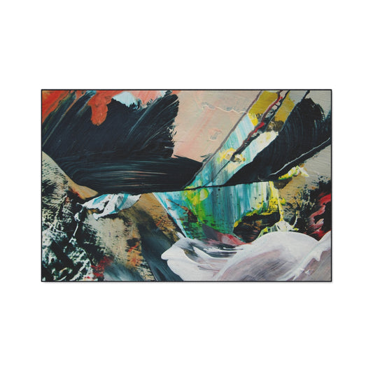 Abstract Color Splash Heavy Duty Floor Mat — Durable Artistic Entrance Rug