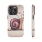 Cute Snail Phone Case — Pink Heart Cartoon Protective iPhone Cover